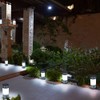 GLOBO 33254-3 LED Solar Lamp Stainless Steel Outdoor Garden Path