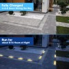 ShopTJB 3-Color Dimmable Solar Landscape 4"x8" Brick Paver Lights w/Remote