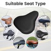 Apausvcm Bicycle Saddle Rain Cover, Saddle Protection, Waterproof Bicycle, Elastic
