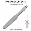 Double-Sided Metal Guitar Fret File with Cleaning Brush for Fret