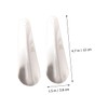 FOMIYES 2pcs Stainless Steel Handheld Shoehorns Compact Shoe Lifter Tools