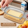 Butter Dish with Lid and Slicer Set for Standard Butter