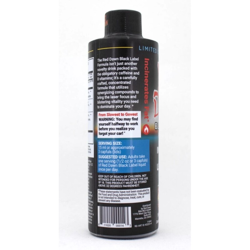 Red Dawn Black Label 8oz bottle 3 Count