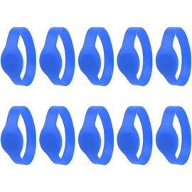 Aoresac Tarjeta de Pulsera RFID Impermeable con Material de Silicio Orgánico de Calidad para el Control de Acceso Al Gimnasio de la Piscina, Cómodo de Uso, Adecuado para la Sala de (Azul)