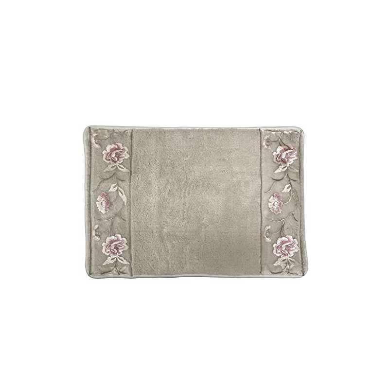 Popular Bath Dublin Rose, Bath Rug, Beige
