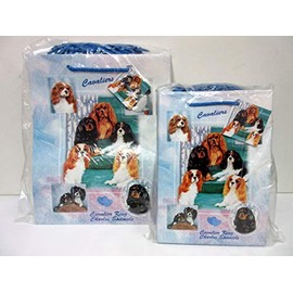 Ruth Maystead Cavalier King Charles Spaniel Dog Gift Bag Set of 10 Large & 10 Small Bags (Total 20 Gift Bags)
