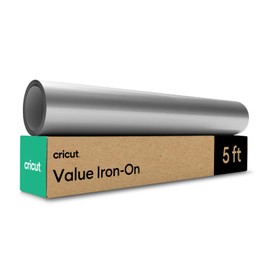 Cricut Value Iron On, Silver (12in x 5ft roll) - HTV Heat Transfer Vinyl