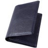 TAVARAT FLAT TAV-019 Business Card Holder, Genuine Leather - Navy