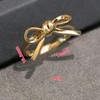 GLMOCM Bow Ring for Women Gold Bow Knot Ring Adjustable