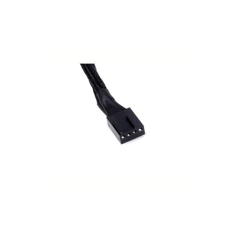 JBtek All Black Sleeved PWM Fan Splitter Cable 1 to