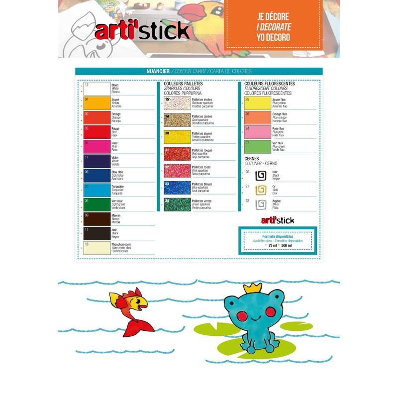 Pebeo Arti'Stick Repositionable Window Paint 75ml-Light Green