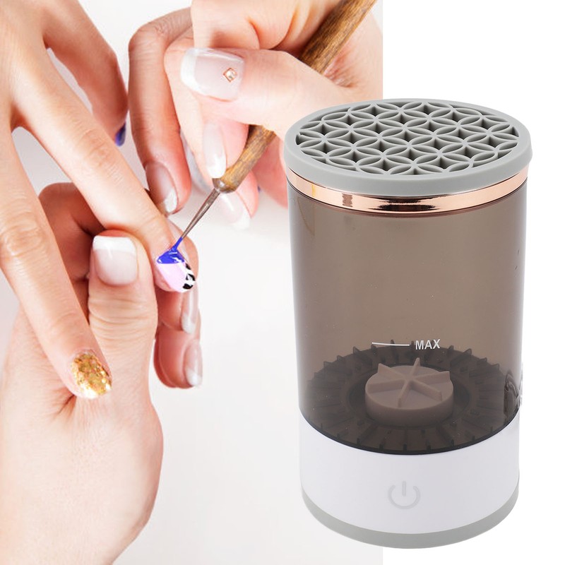 Electric Makeup Brush Cleaner Rotating Vibrating Cosmetic Brush Cleaner Cup