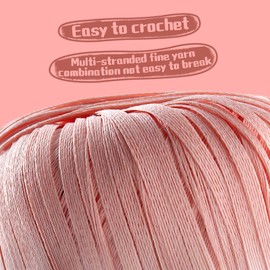 Raffia Yarn for Crochet, Soft Cotton Yarn for Crocheting Summer Beach Bag/Hat, 114 Yards/1.76 Ounce Ribbon Paper Yarn for Beginners DIY Hand Knitting Handbag(Khaki)