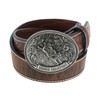ARIAT Boys' Floral Tabs Western Belt Brown 24
