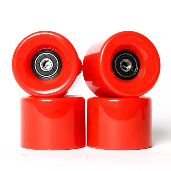 FREEDARE Skateboard Wheels with Bearings 60mm Longboard Wheels Cruiser Wheels