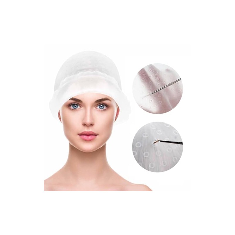 Gorro de silicona para mechas, Gorro y gancho para mechas,