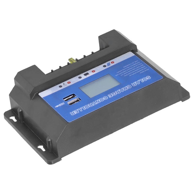Solar Charge Controller LCD Display Dual Usb Interface Durable Solar