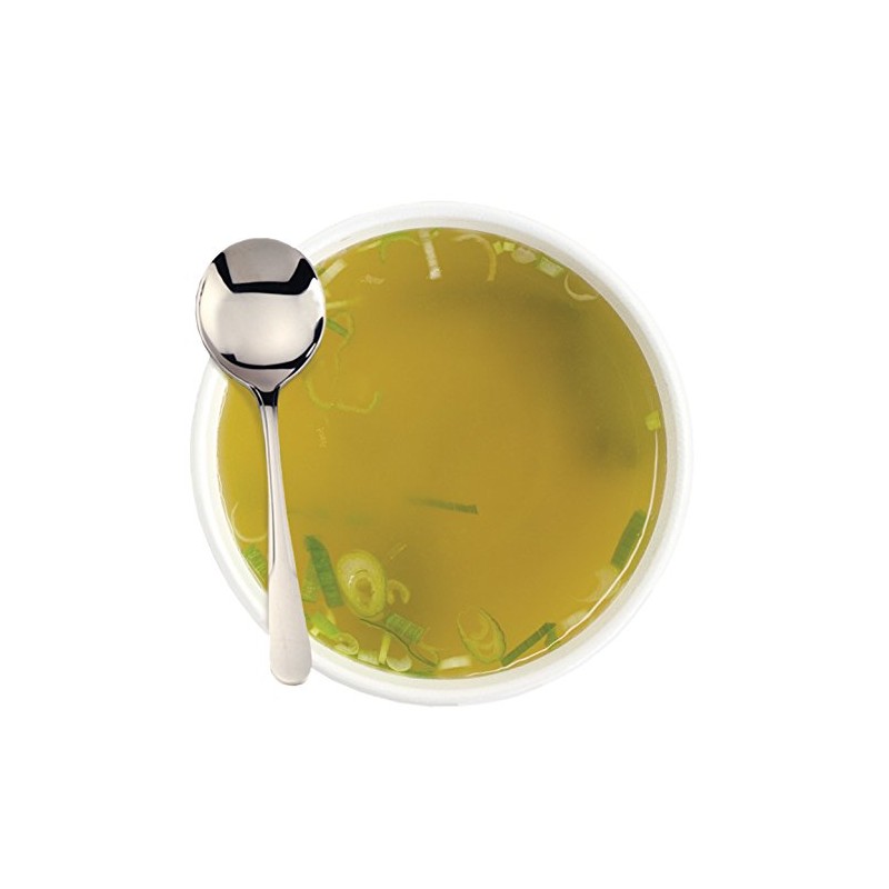 RSVP International Endurance Flatware Collection Stainless Steel, Dishwasher Safe, Soup