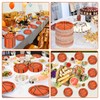 OBUSATT 200Pcs Basketball Party Decorations Basketball Plates 7inch Disposable Basketball