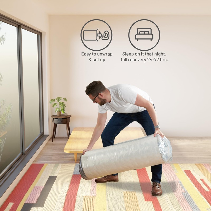 Greaton, 5-Inch Medium Firm Water Resistance Nylon Vinyl Foam Mattress,