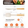 Silicone Spoon Spatula, Great For Scraping Bowls And Scooping Batter,