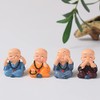 CHBDJY Baby Cute Monk Statue, Hear No Evil See No