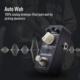 SONICAKE Auto Wah Pedal Auto Wah Guitar Pedal Guitar Effect Pedal Envelope Fi...