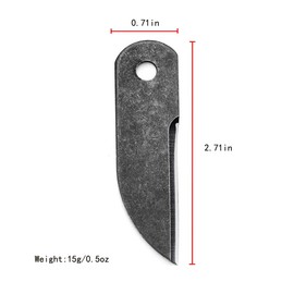 BSGB Retro Style Striker Large Ferro Rod Striker Scraper Carbon Alloy Steel Striker for Generating Sparks with Ferro Rod (Pack of 2)