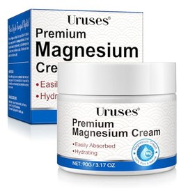 Magnesium Cream for Sleep, Magnesium Lotion, Magnesium Oil Cream for Leg, Muscle, Joint Care, Topical Magnesium Chloride, Easy Absortion - 90g