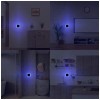 Kinur 6 Pack Blue LED Night Light Plug In, Dusk