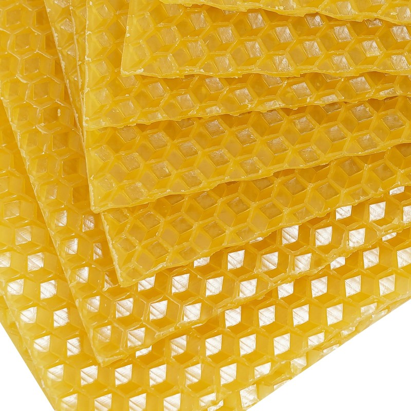 Beehive Waxed Coated Foundation Sheet 30PCS Honeycombs Bee Wax Nest