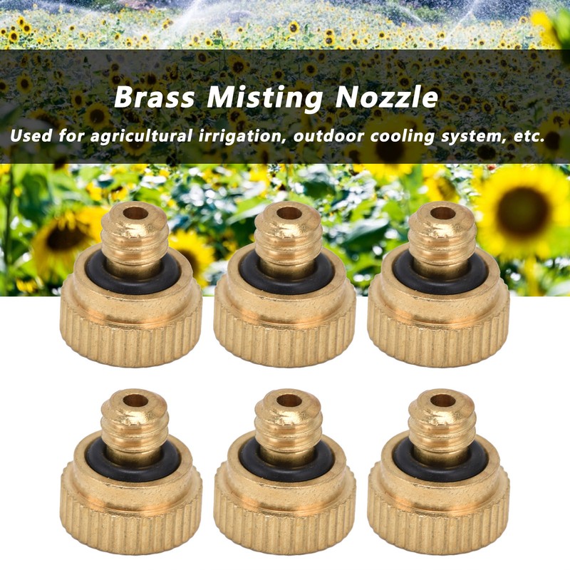 20Pcs Brass Atomizing Nozzle Gardening Misting Spraying Tool Set 0.3mm