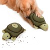 Dog Sniffing Training Toy Squeaky Plush Turtle Shape Interactive Bite