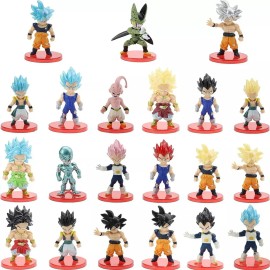 Anime Dragon Ball Colección Figuras De Juguete 21 Piezas
