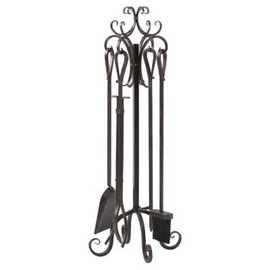 Panacea 5-Piece Scroll Top Fireplace Tool Set