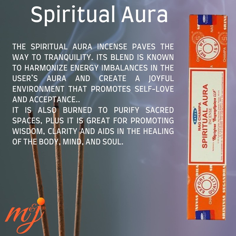 Original Satya Nag Champa Spiritual Aura Incense Sticks | with