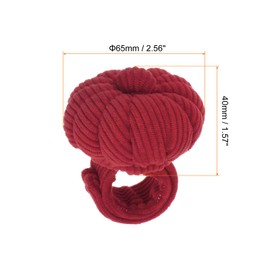 sourcing map Wrist Pin Cushions Band Sewing Needle Cushion Needle Holder Pincushions for Sewing Quilting Needlework DIY Crafts, Dark Red