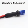 Biqing 5PCS T10 W5W 194 LED Bulbs Sockets,T10 Male Socket