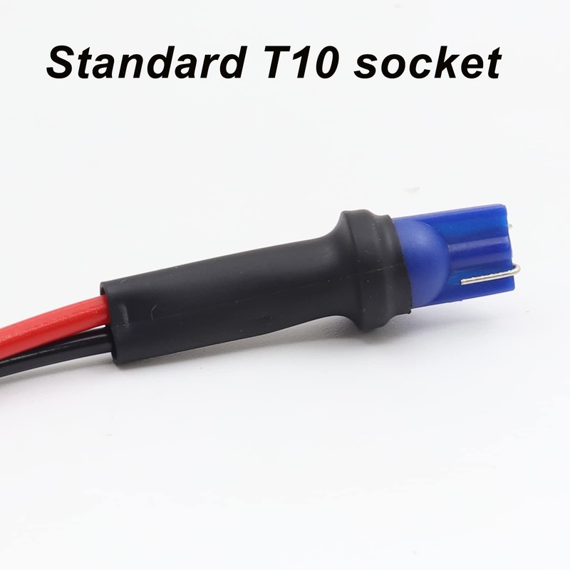 Biqing 5PCS T10 W5W 194 LED Bulbs Sockets,T10 Male Socket