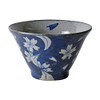 Hasamiyaki 18075 Rice Bowl, Flowy Cherry Blossom Pattern