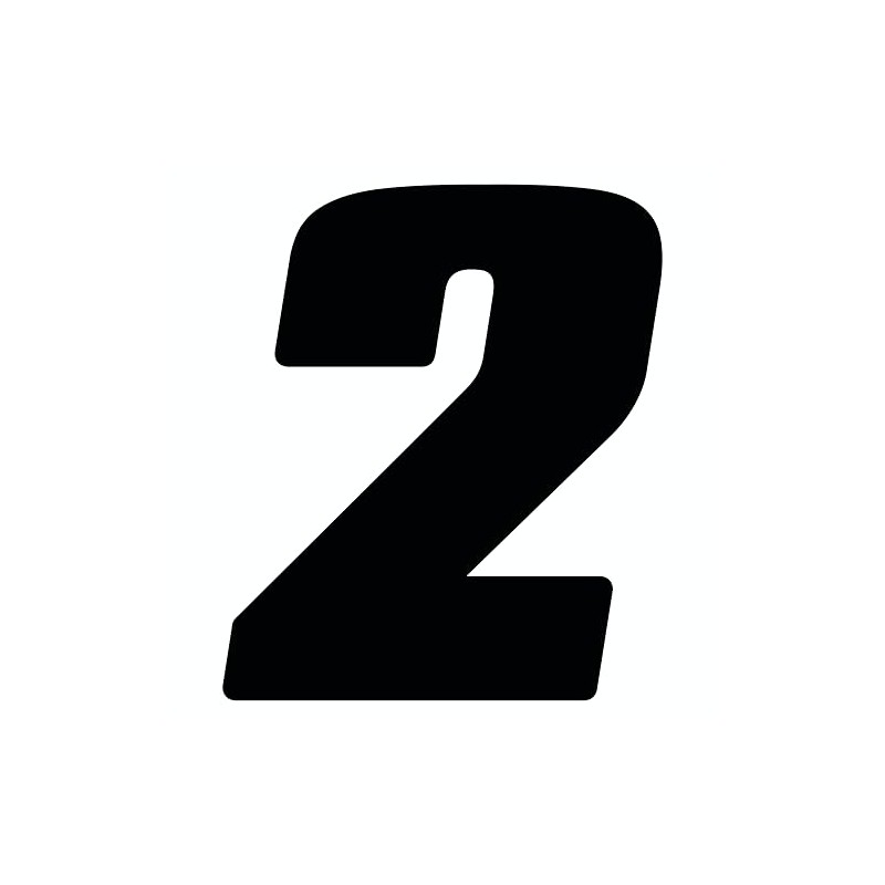 Dirt Digits DD43B-2 Black 4" High-Gloss Precision Die Cut Vinyl