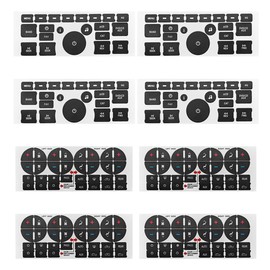 AC Dash Button Repair Sticker Decal, Ruined Faded A/C Control Buttons Replacement Accessories for 07-14 GM, Chevy, Dash Switch Label, Car Interior Radio Button Fixing Stickers for Car SUV Truck (8PCS)