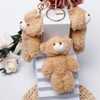 Neikafan Key Ring Bears Plush 3 Pieces Key Ring Mini