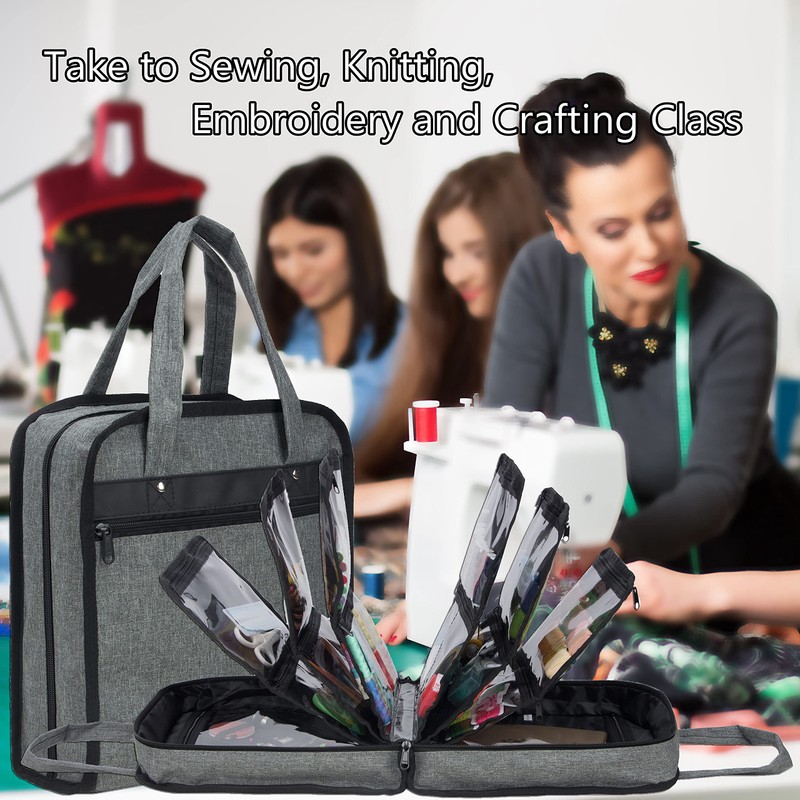 PACMAXI Sewing Accessories Storage Bag, Knitting, Craft Tools and Accessories