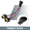 X AUTOHAUX H11 H8 H9 Male Transfer Female Splitter Connector