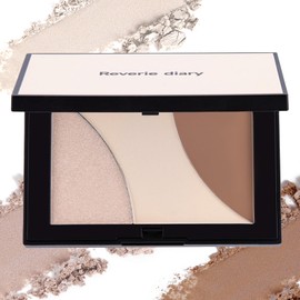 Aopoka 3 Color Contouring Palette, Natural 3D Nose, Highlight, Makeup Base, Suitable for Sensitive Skin, Long Lasting, Face Makeup Tool Set #02