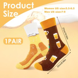 Biersocken Männer, Lustige Oktoberfest Bier Socken Herren Oktoberfest-Biersocken Biergeschenke für Männer