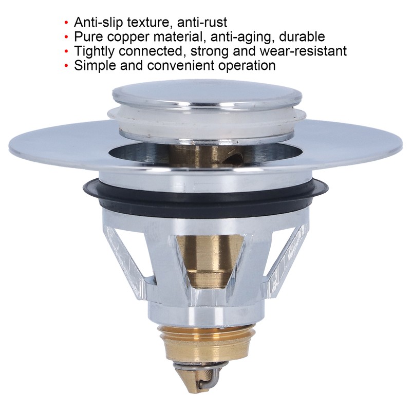 Drain Stopper Tightly Connected NonSlip RustProof Durable Easily Install Drain