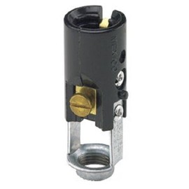 Leviton (20)-Leviton Keyless Candelabra Base Black Lamp Socket 041-10025