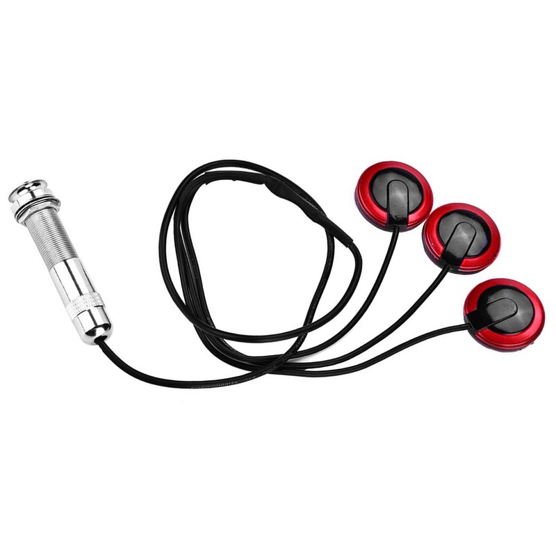 Self adhesive Piezo Transducer Microphone Pickup with Endpin Jack for